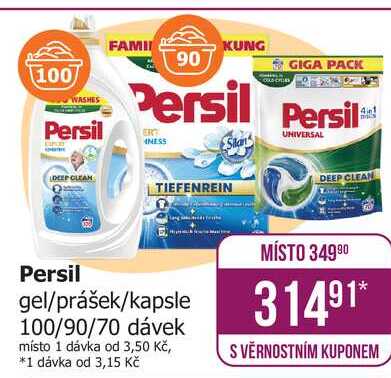 Persil gel/prášek/kapsle 100/90/70 dávek Teta drogerie