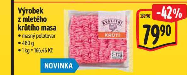 Mleté maso krůtí 480g 