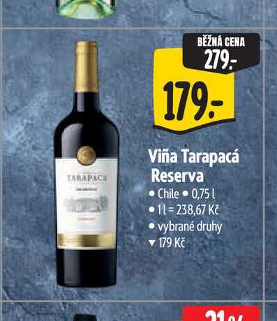   Viña Tarapacá Reserva 0,75 l