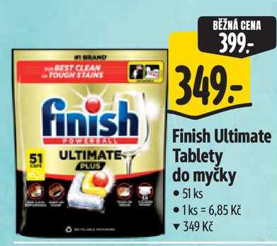 Finish Ultimate Tablety do myčky  51 ks Albert