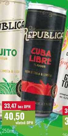 REPUBLICA CUBA LIBRE 250ml