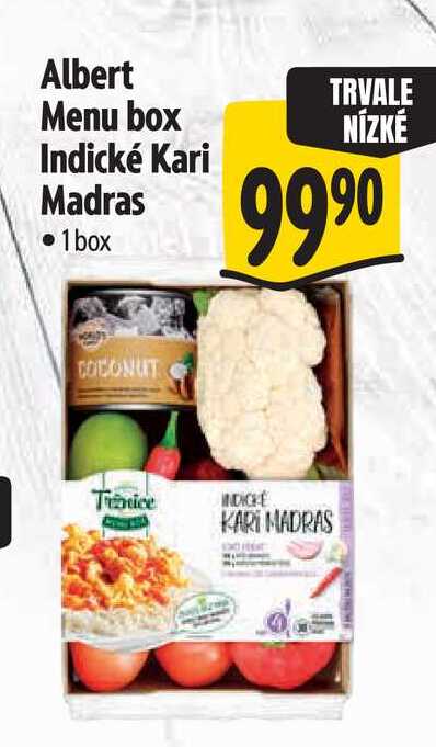 Albert Menu box Indické Kari Madras  1 box  