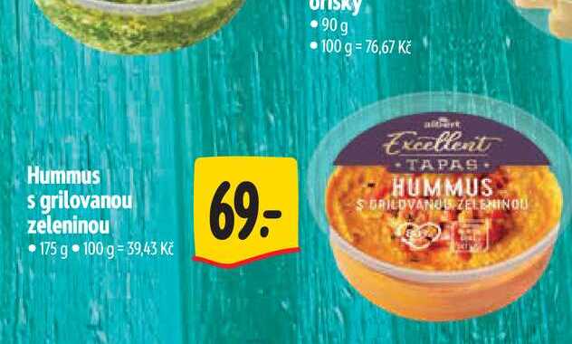 Hummus s grilovanou zeleninou 175 g