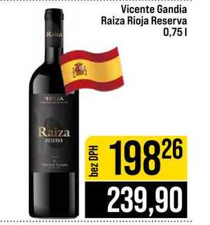 Vicente Gandia Raiza Rioja Reserva 0,75l