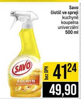 Savo čistič ve spreji kuchyně koupelna univerzální 500 ml JIP