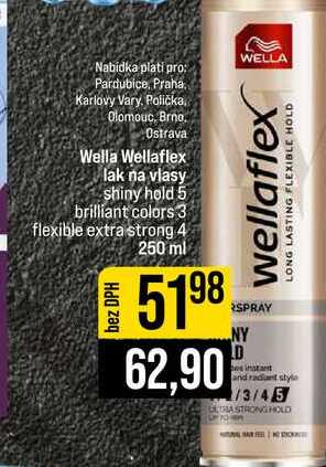 Wella Wellaflex lak na vlasy shiny hold 5 brilliant colors 3 flexible extra strong 4 250 ml JIP