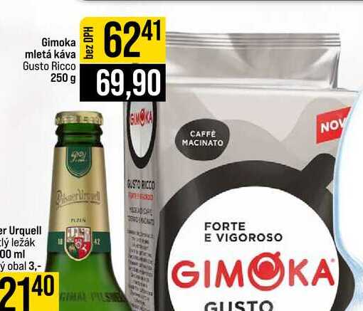 Gimoka mletá káva Gusto Ricco 250 g