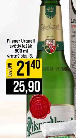 Pilsner Urquell světlý ležák 500 ml