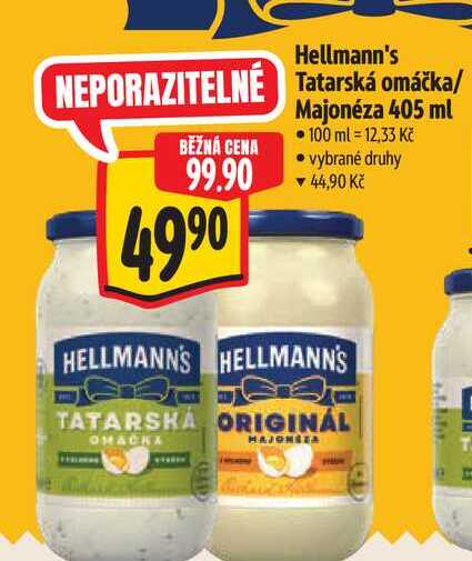 Hellmann's Tatarská omáčka/ Majonéza 405 ml  