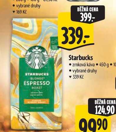Starbucks zrnková káva 450 g