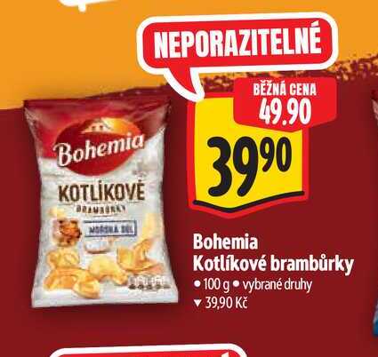 Bohemia Kotlíkové brambůrky 100 g