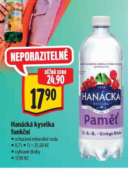   Hanácká kyselka funkční 0,7 l