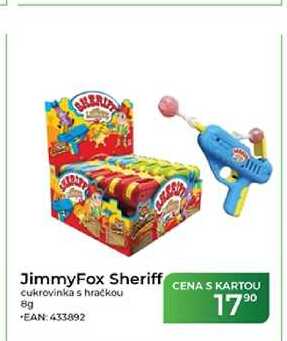 JimmyFox Sheriff cukrovinka s hračkou 8g