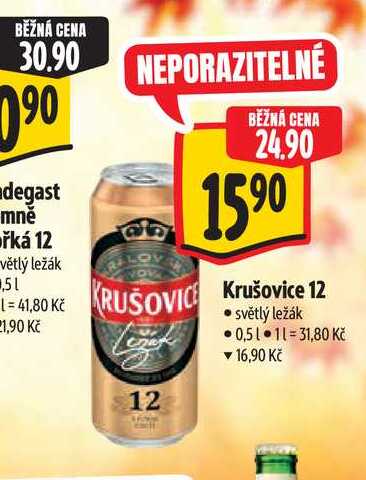 Krušovice 12 0,5 l