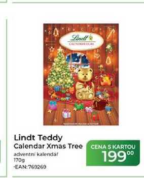 Lindt Teddy Calendar Xmas Tree adventní kalendář 170g