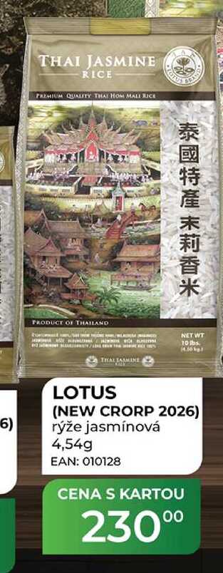 LOTUS (NEW CRORP 2026) rýže jasmínová 4,54g