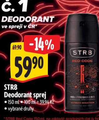 STR8 Deodorant sprej 150 ml Albert