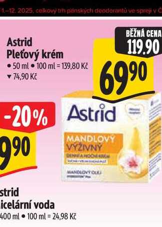 Astrid Pleťový krém 50 ml