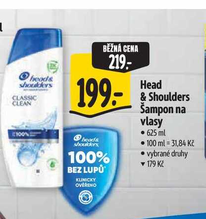 Head & Shoulders Šampon na vlasy  625 ml Albert