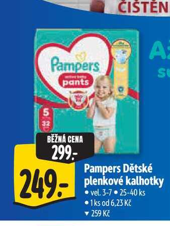   Pampers Dětské plenkové kalhotky vel. 3-7 25-40 ks 