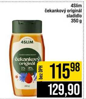 4Slim čekankový originál sladidlo 350 g 