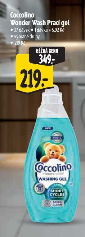 Coccolino Wonder Wash Prací gel  37 dávek Albert