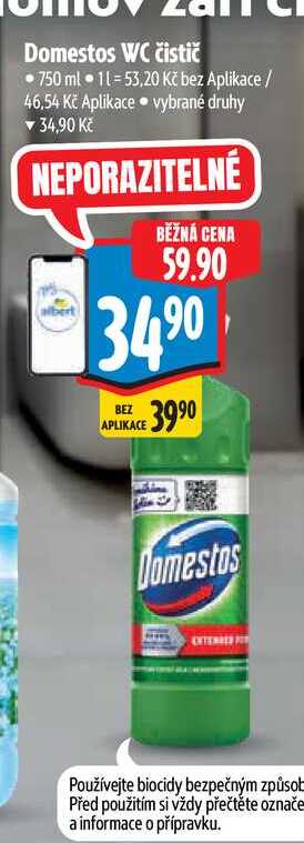 Domestos WC čistič  750 ml Albert