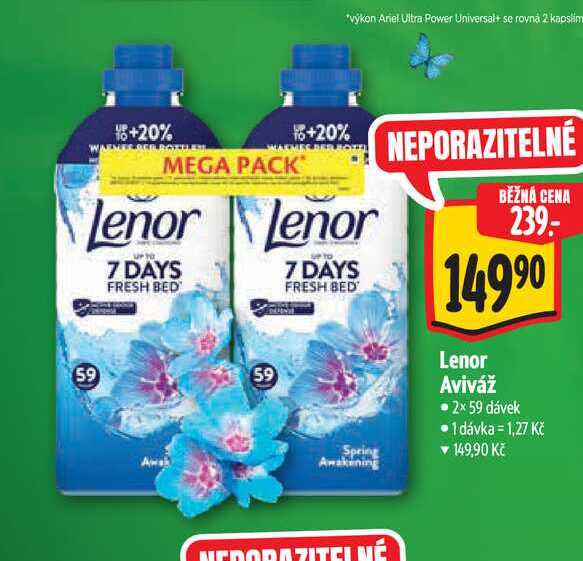 Lenor Aviváž 2×59 dávek