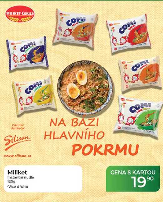 Miliket Instantní nudle 120g