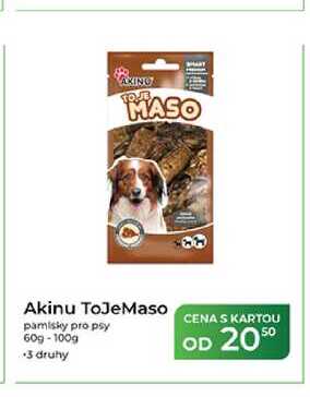 Akinu ToJeMaso pamlsky pro psy 60g-100g