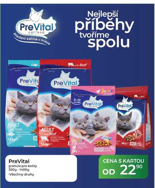 PreVital granule pro kočky 300g - 1400g