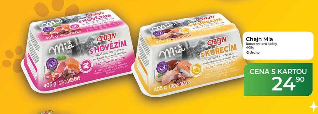 Chejn Mia konzerva pro kočky 405g