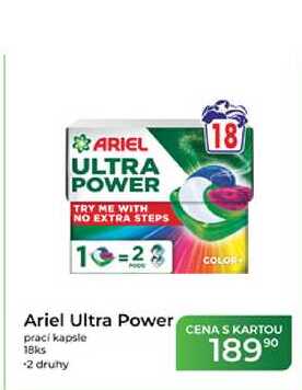 Ariel Ultra Power prací kapsle 18ks