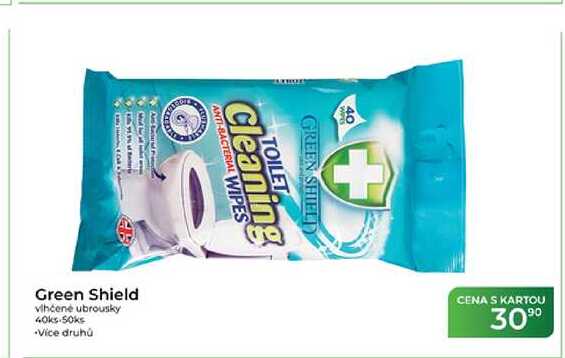 Green Shield vlhčené ubrousky 40ks-50ks
