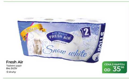 Fresh Air Toaletní papír 8ks 2V/3V