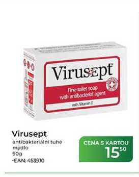 Virusept antibakteriální tuhé mýdlo 90g