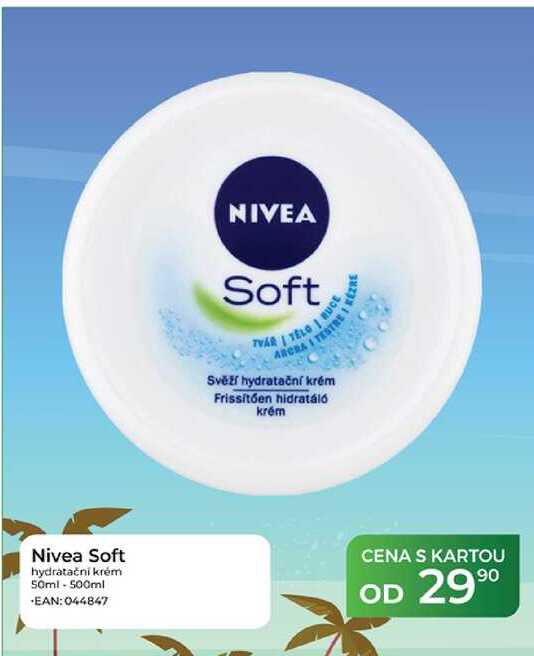 Nivea Soft hydratační krém 50ml - 500ml Tamda Foods