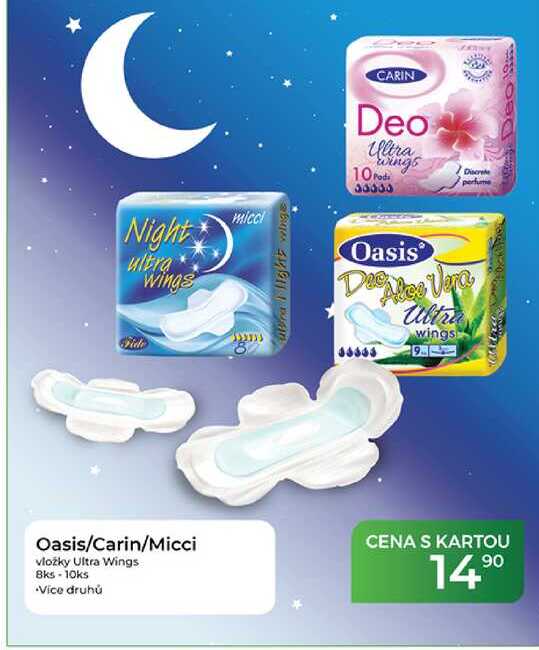 Oasis/Carin/Micci vložky Ultra Wings 8ks-10ks