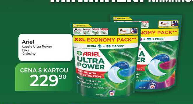 Ariel kapsle Ultra Power 29ks Tamda Foods