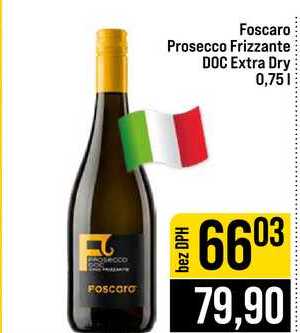 Foscaro Prosecco Frizzante DOC Extra Dry 0,75l