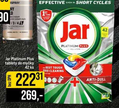 Jar Platinum Plus tablety do myčky 42 ks JIP