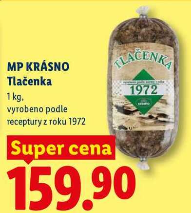 MP KRÁSNO Tlačenka, 1 kg