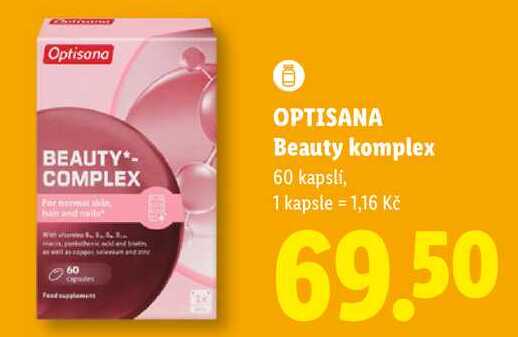 OPTISANA Beauty komplex, 60 kapslí