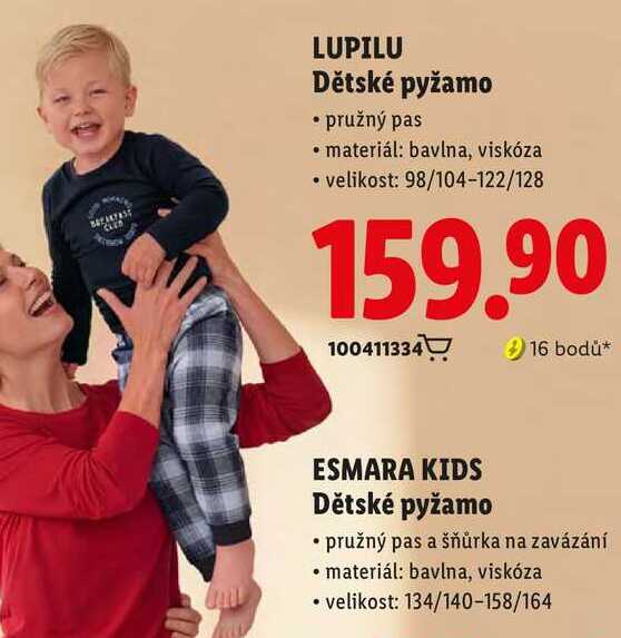 LUPILU Dětské pyžamo Lidl