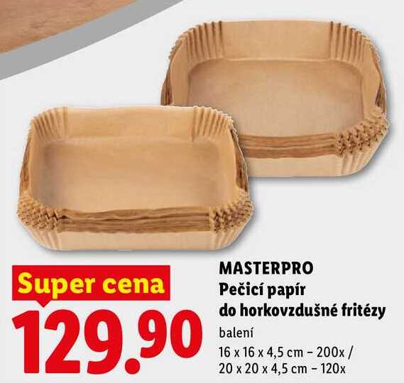 MASTERPRO Pečicí papír do horkovzdušné fritézy 