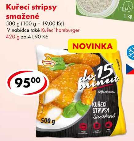 Kuřecí stripsy smažené, 500 g