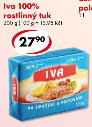 Iva 100% rostlinný tuk, 200 g 