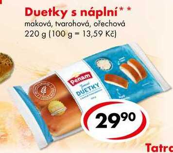 Duetky s náplní, 220 g