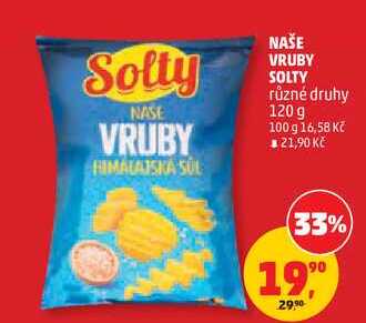 NAŠE VRUBY SOLTY různé druhy, 120g