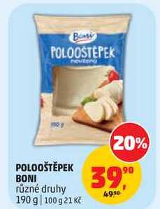 POLOOŠTĚPEK BONI různé druhy, 190 g